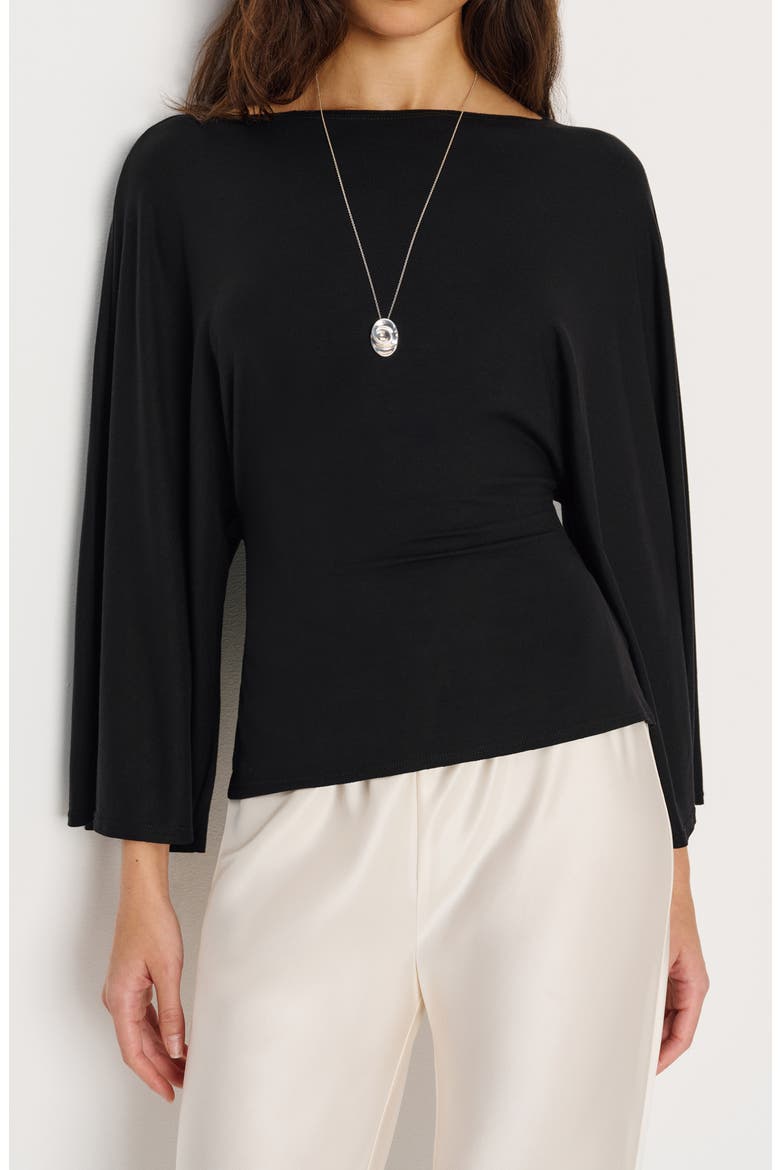Avery Long Sleeve Top, Main, color, BLACK