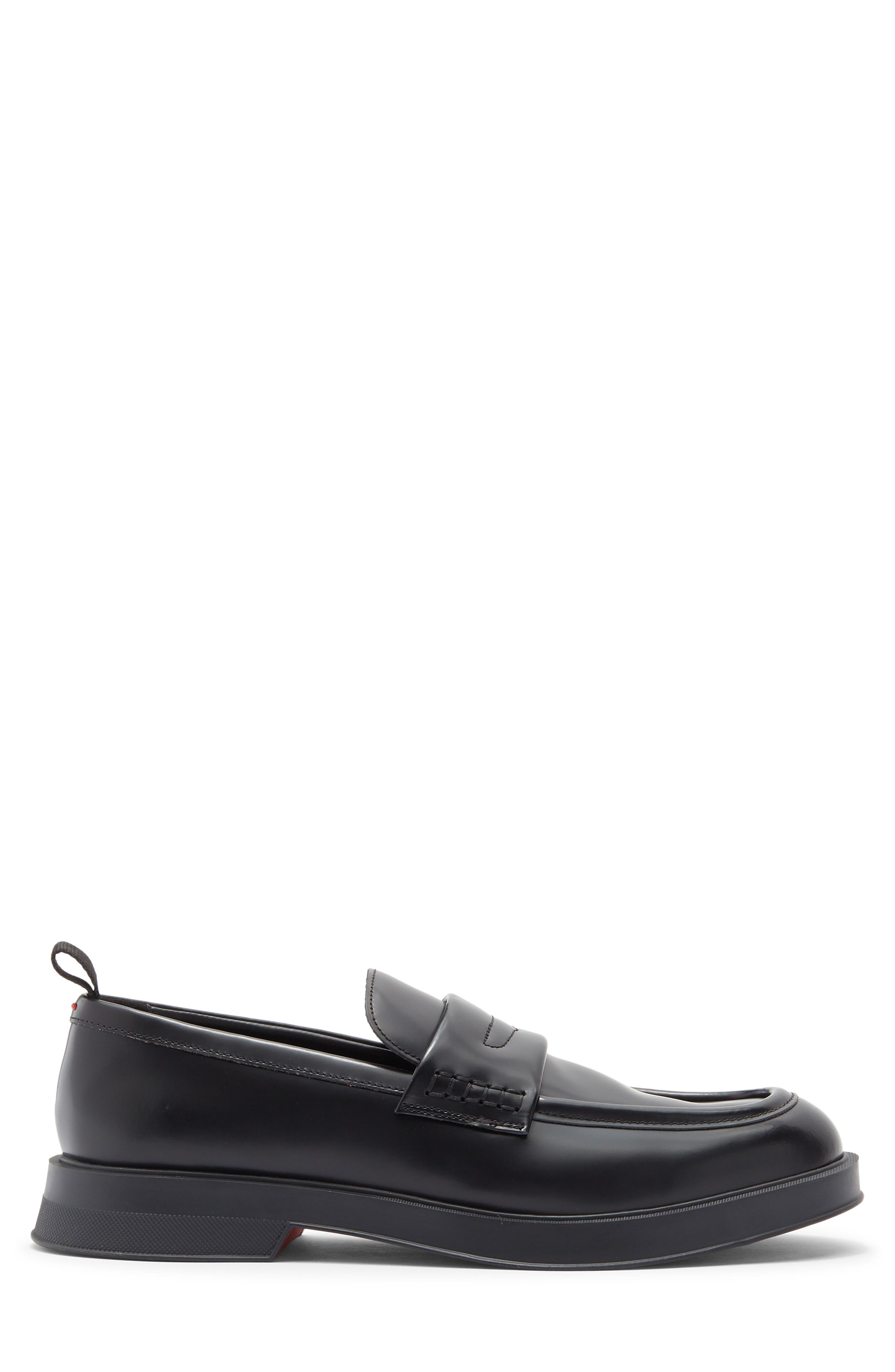 BOSS Lenner Penny Loafer, Alternate, color, Black