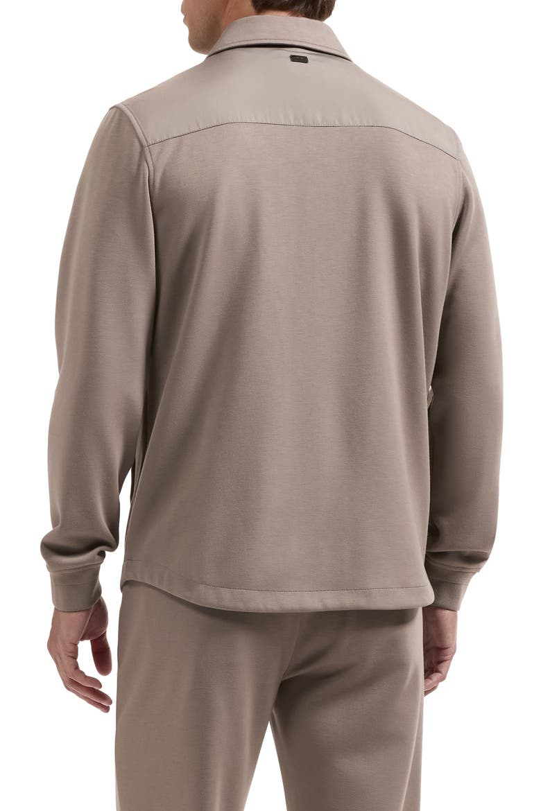 Soft Touch Knit Shirt Jacket, Alternate, color, WALNUT