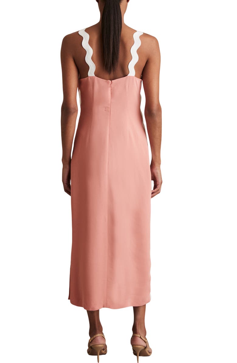 Reiss Asher Rickrack Maxi Dress, Alternate, color, Pink