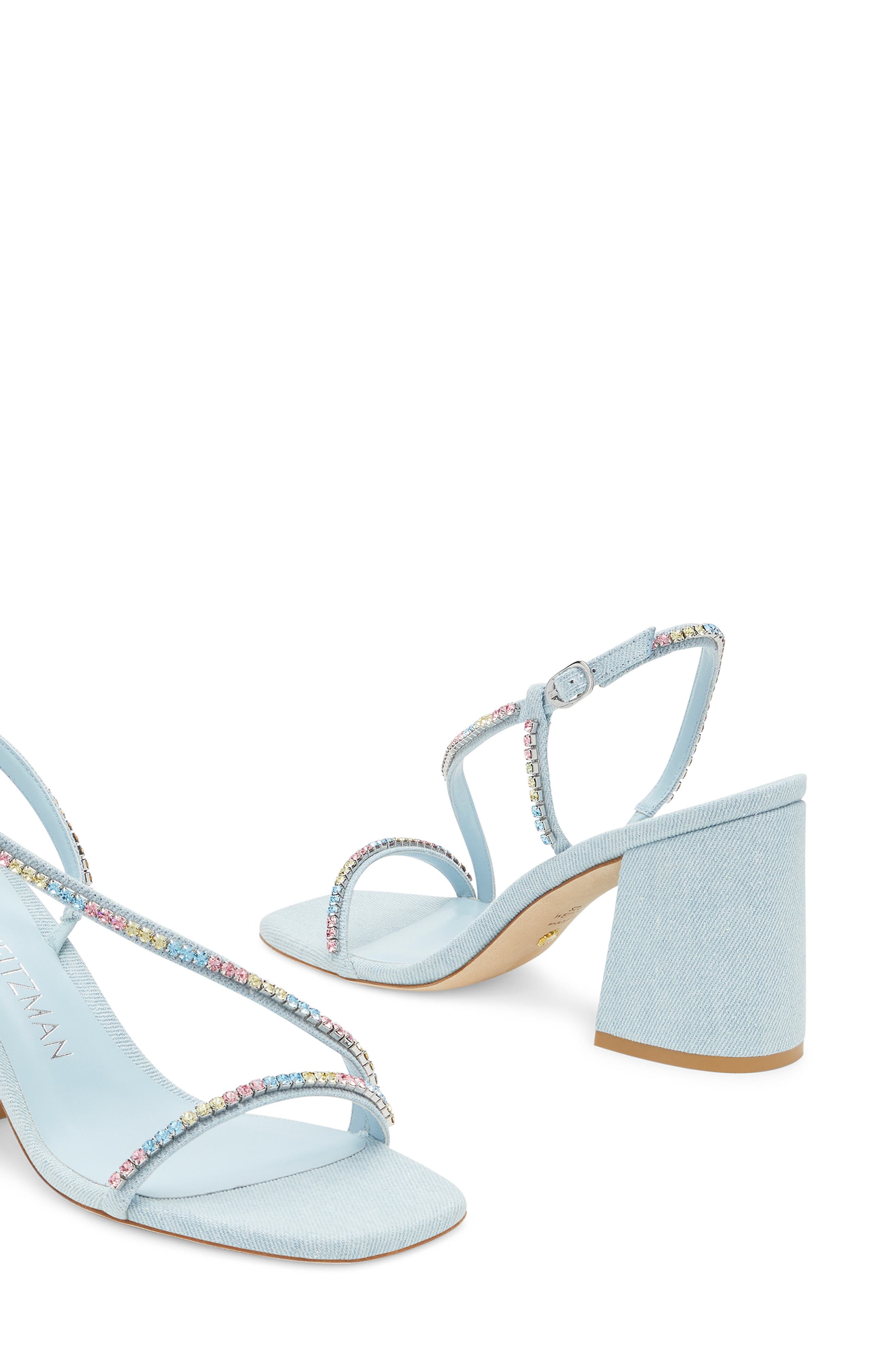 Soiree Crystal 85 Block Sandal, Alternate, color, LIGHT BLUE/ MULTI