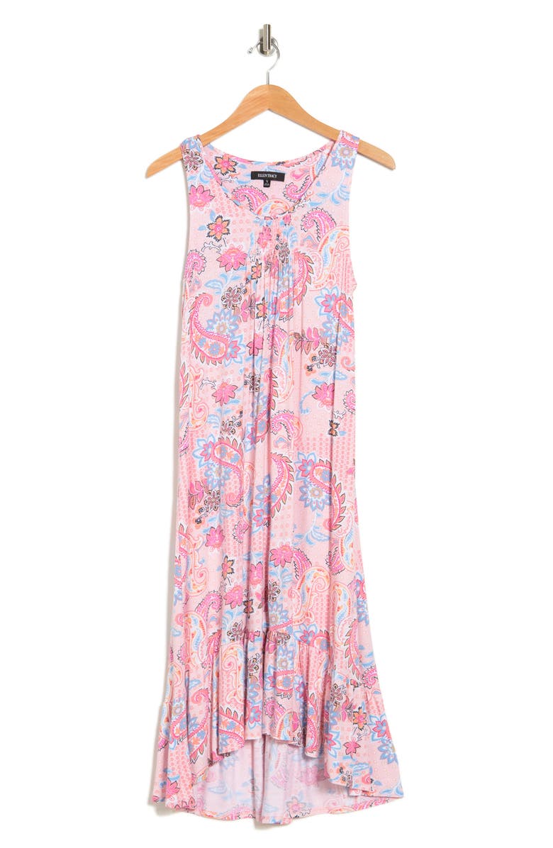 Ellen Tracy Paisley Long Sleeveless Nightgown, Alternate, color, 