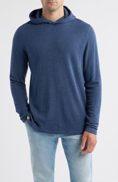 johnnie-O Drayton Merino Wool Blend Hoodie in Navy 
