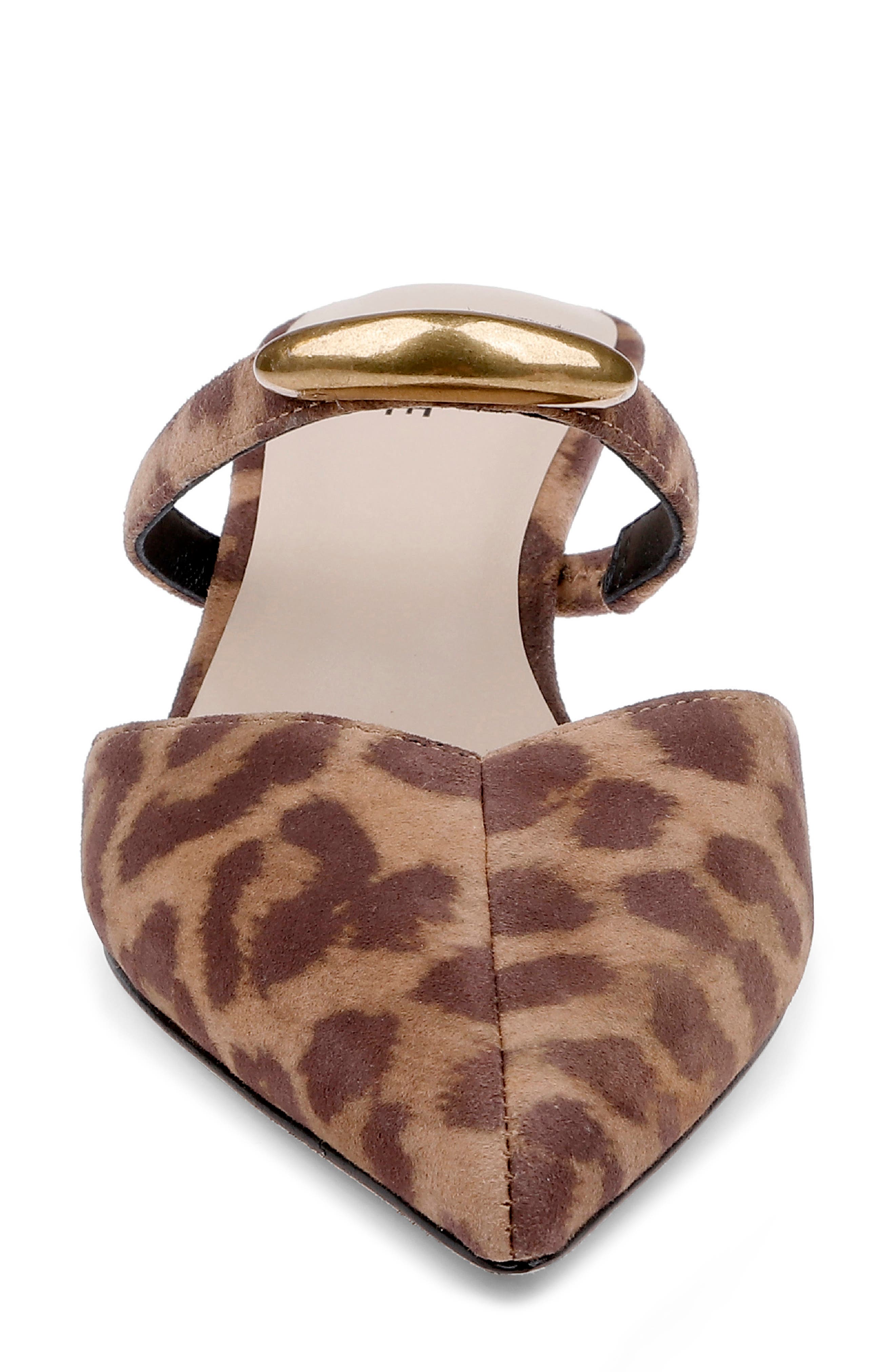 L'AGENCE Catania Mule, Alternate, color, Leopard Print Calf Hair