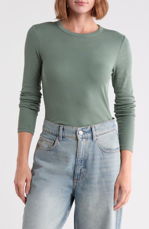 Everyday Stretch Pima Cotton Ribbed T-Shirt