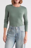 Nordstrom Everyday Stretch Pima Cotton Ribbed T-Shirt