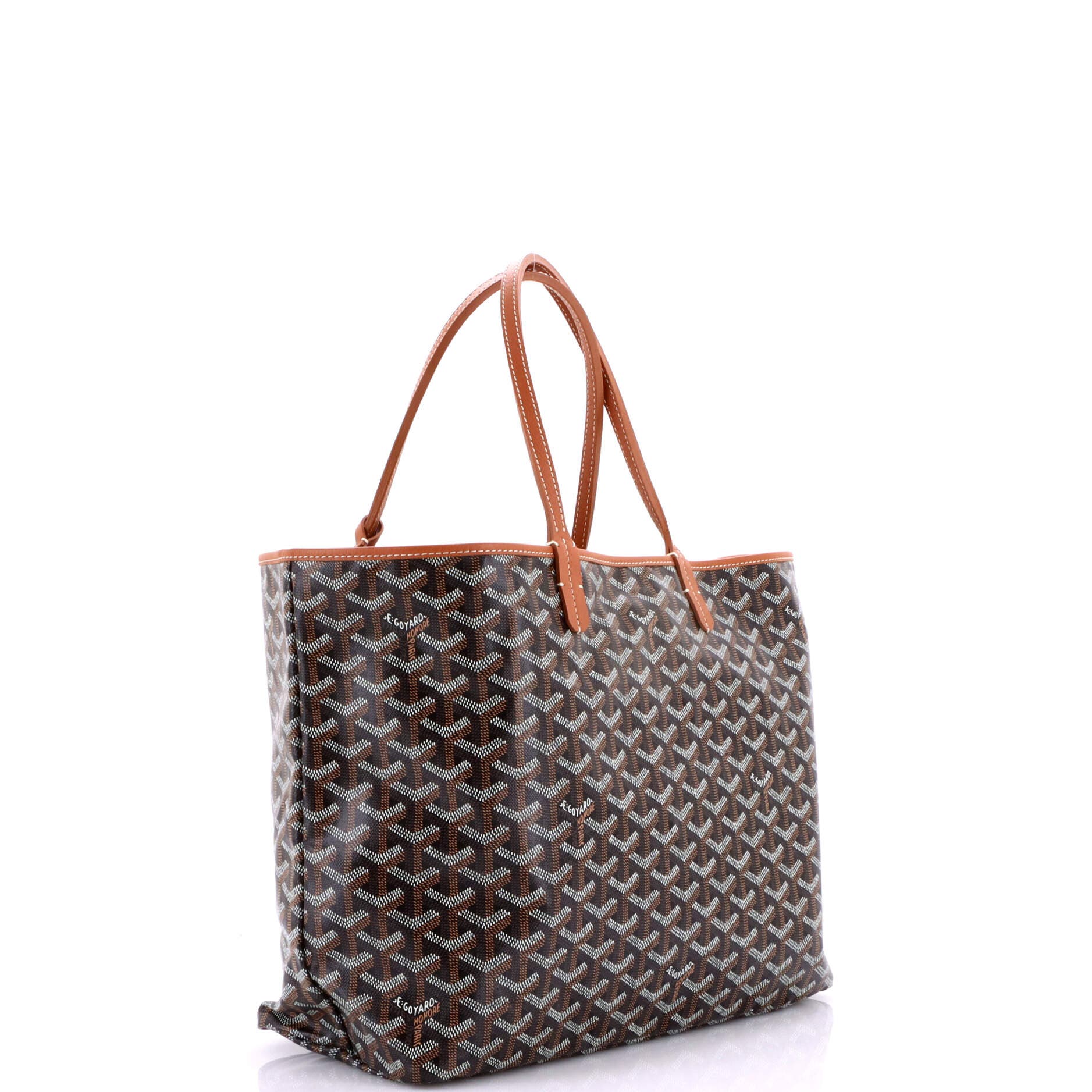 Pre-Owned Goyard Saint Louis Tote Coated Canvas PM, Alternate, color, Brown