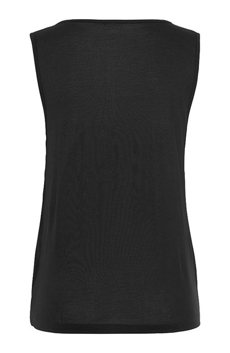LASCANA Women's Sleeveless Wrap Look Top, Alternate, color, Black