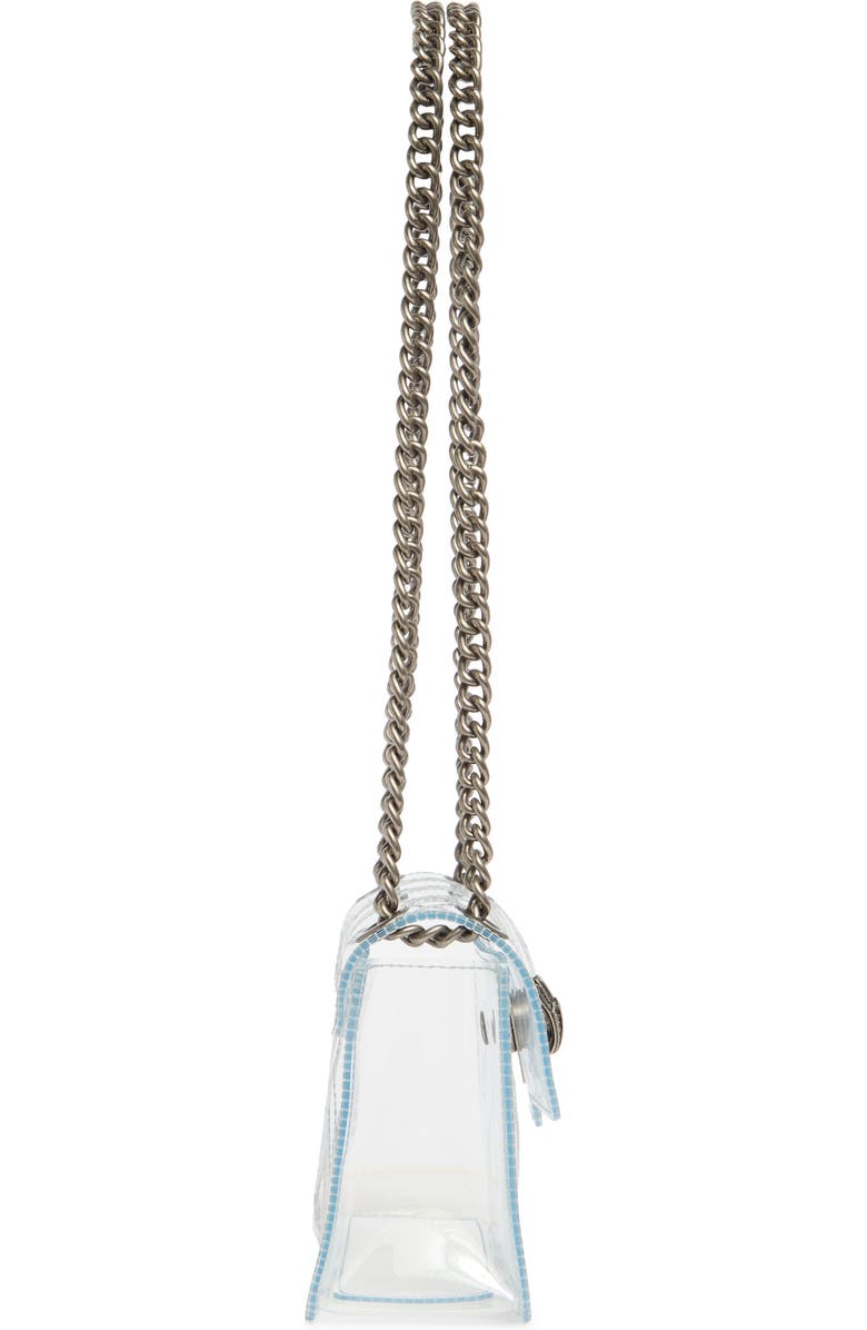 Kurt Geiger London Mini Kensington Vinyl Convertible Clear Crossbody Bag, Alternate, color, Clear
