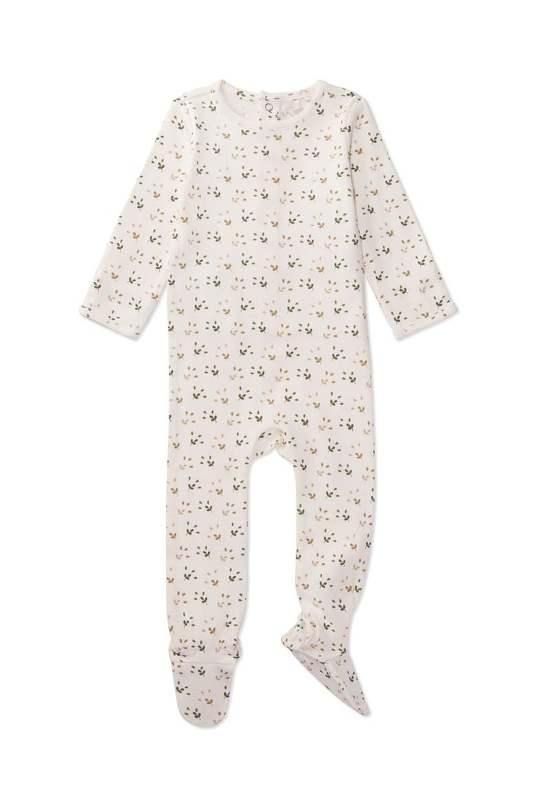 Unisex Baby and Toddler Ribbed Cotton Footie, Main, color, Winter White