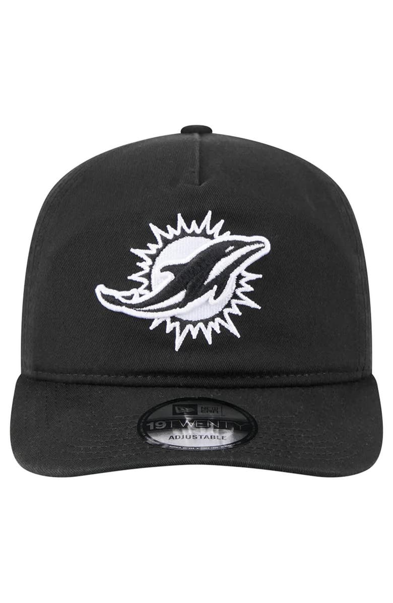 New Era Men's New Era  Black/White Miami Dolphins 19TWENTY Adjustable Hat, Alternate, color, Black