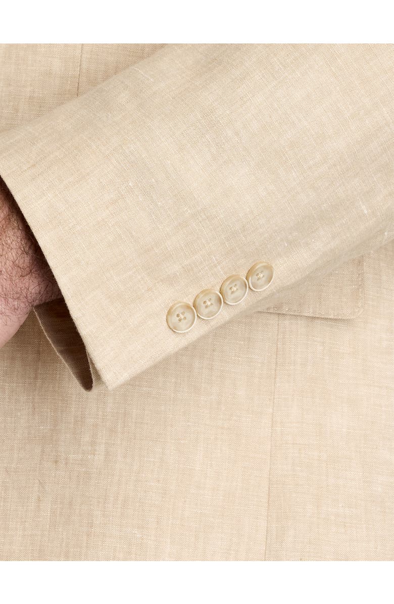 Tallia Big & Tall Linen Suit Jacket, Alternate, color, Tan