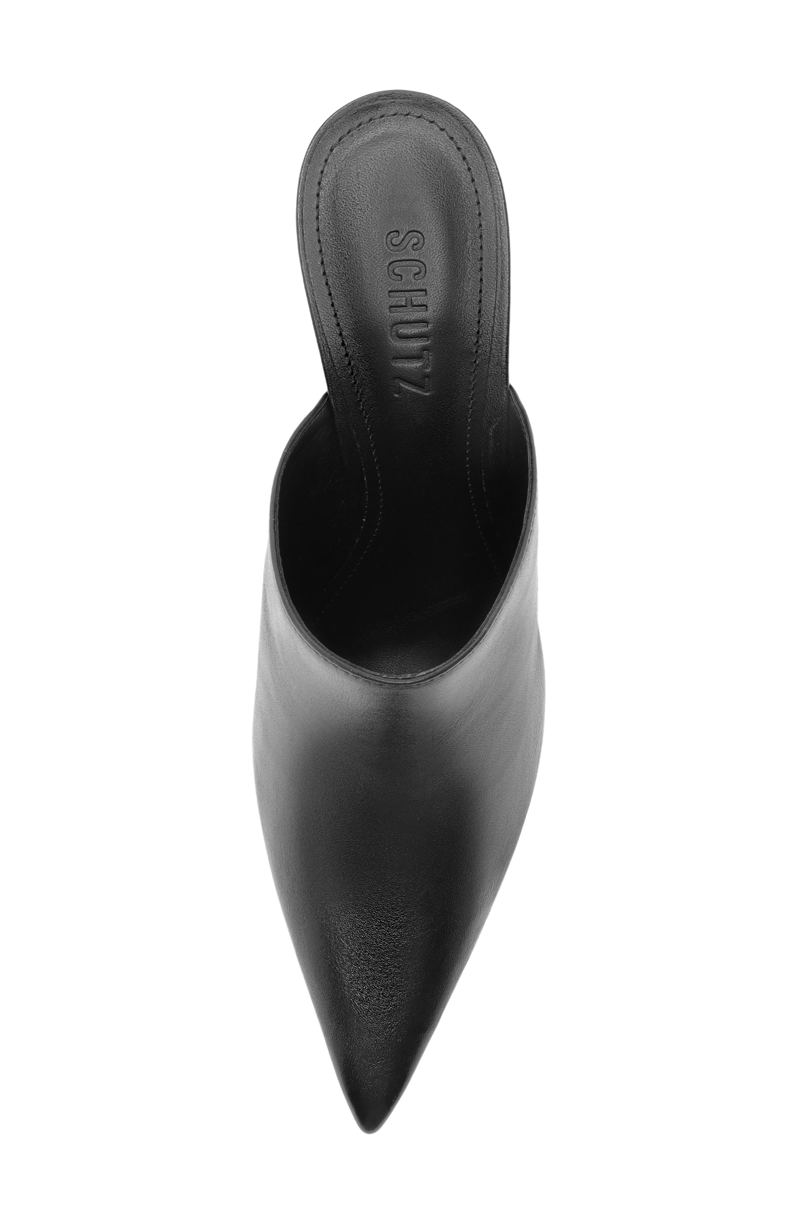 Lexi Pointed Toe Mule, Alternate, color, BLACK