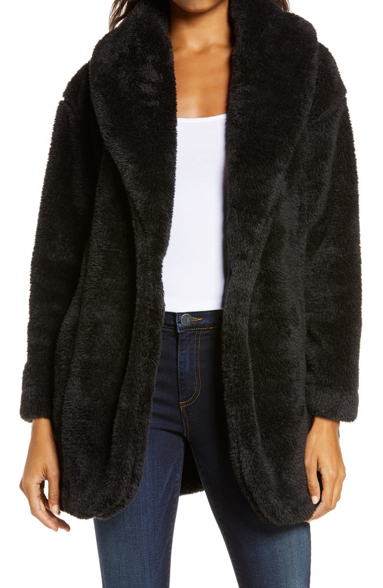 UGG<sup>®</sup> Annona Faux Shearling Travel Cardigan, Main, color, 