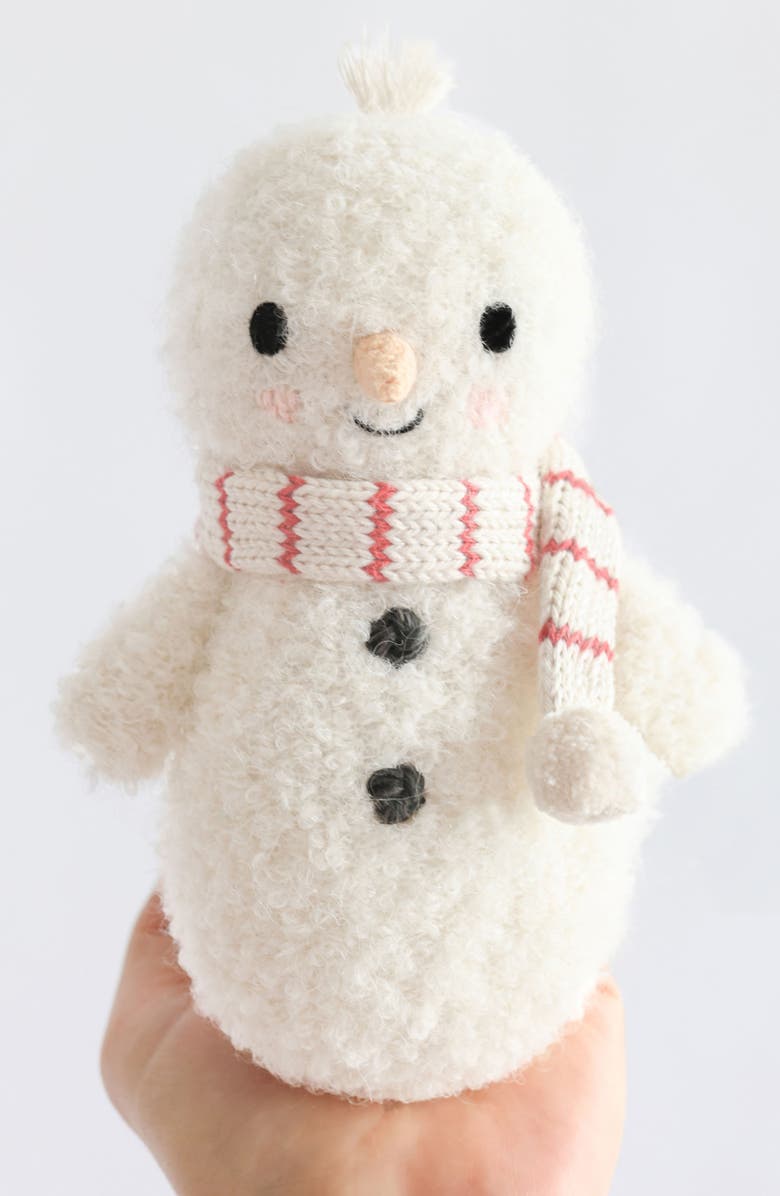 cuddle+kind Baby Snowman Stuffed Animal, Alternate, color, White