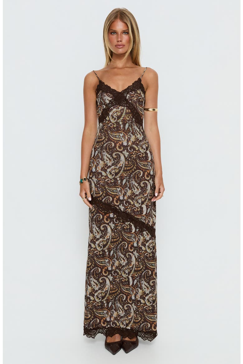 Musico Lace Maxi Dress, Alternate, color, PAISLEY