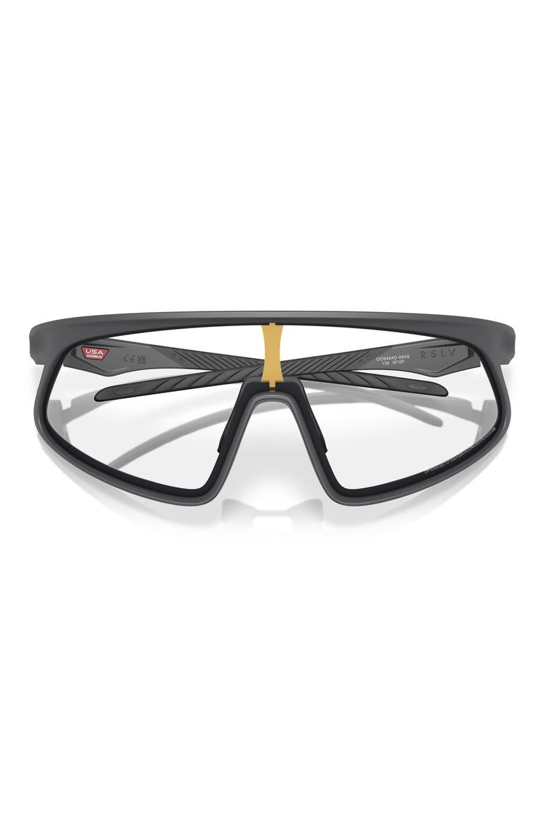 RSLV 149mm Prizm™ Polarized Shield Sunglasses, Alternate, color, GREY JEANS