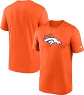 Nike Men's Nike  Orange Denver Broncos Legend Logo Performance T-Shirt