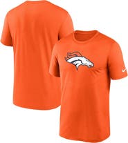 Nike Men's Nike  Orange Denver Broncos Legend Logo Performance T-Shirt