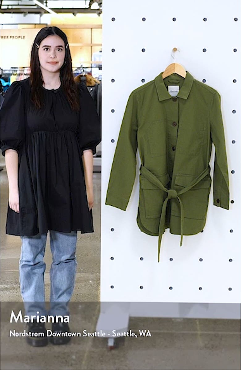 Tie Waist Military Jacket, sales video thumbnail
