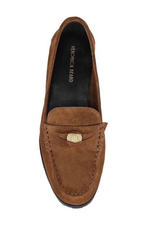 Veronica Beard Penny Lug-sole Loafer In Brown
