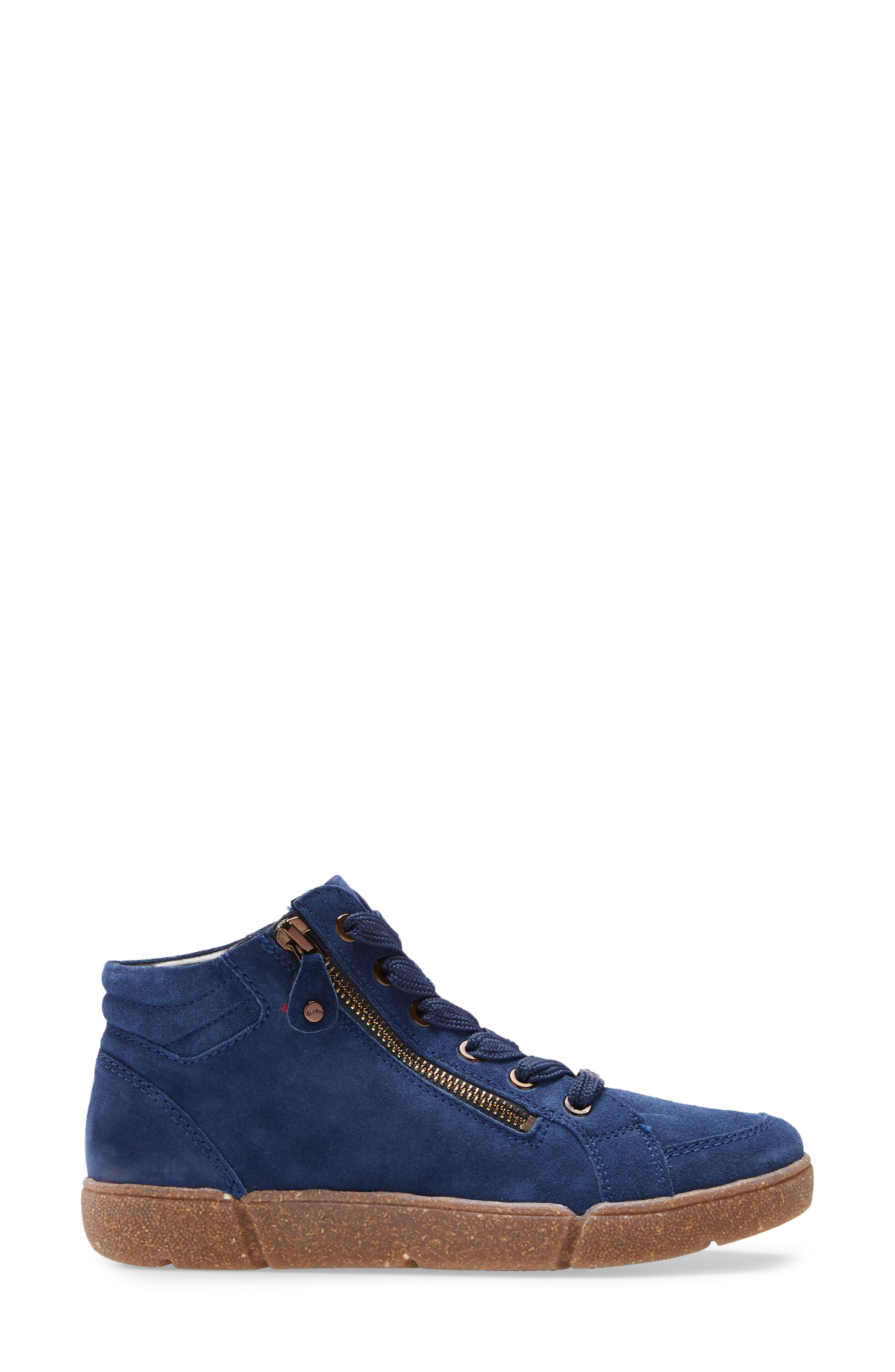 Raja Sneaker, Alternate, color, SAPPHIRE VELOUR SUEDE