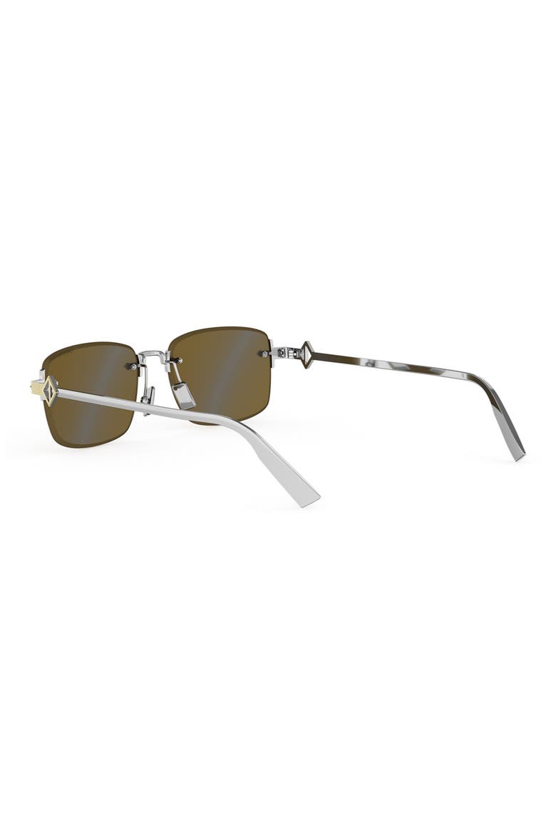 'CD Diamond S11U Rectangle Sunglasses, Alternate, color, GOLD/ OTHER / BROWN