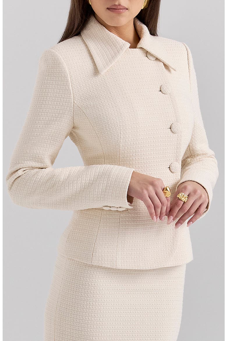 Misha Bouclé Jacket, Alternate, color, CREAM