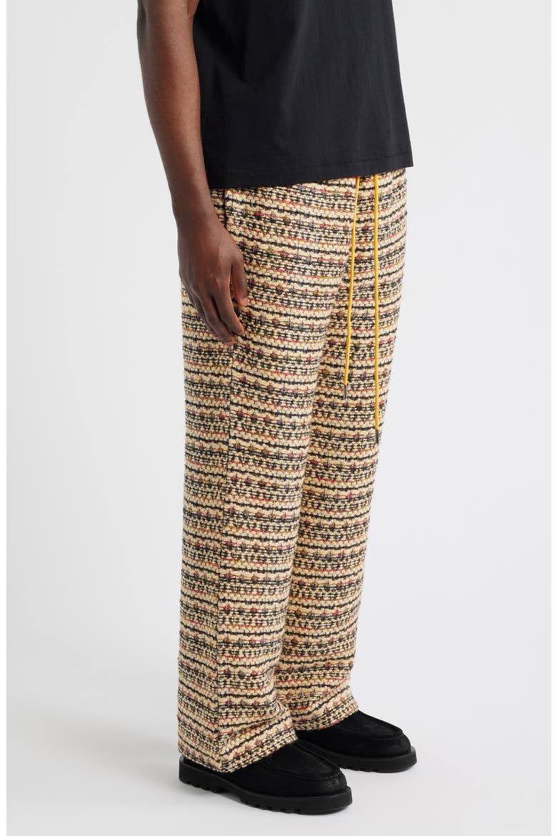 Tweed Drawstring Pants, Alternate, color, TAN MULTI