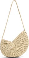 Stoney Clover Lane Shell Spiral Raffia Crossbody Bag