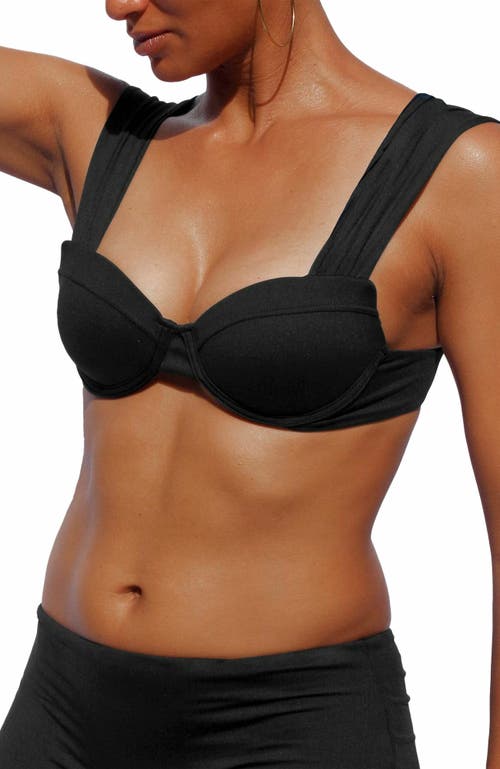 Mary Mercedes Olivia Underwire Bikini Top in Black  product