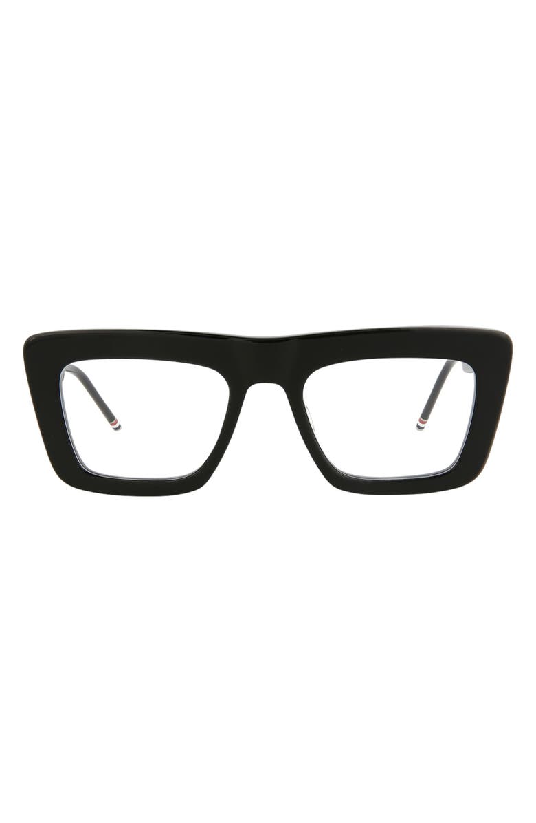 Thom Browne 52mm Square Optical Glasses, Main, color, 