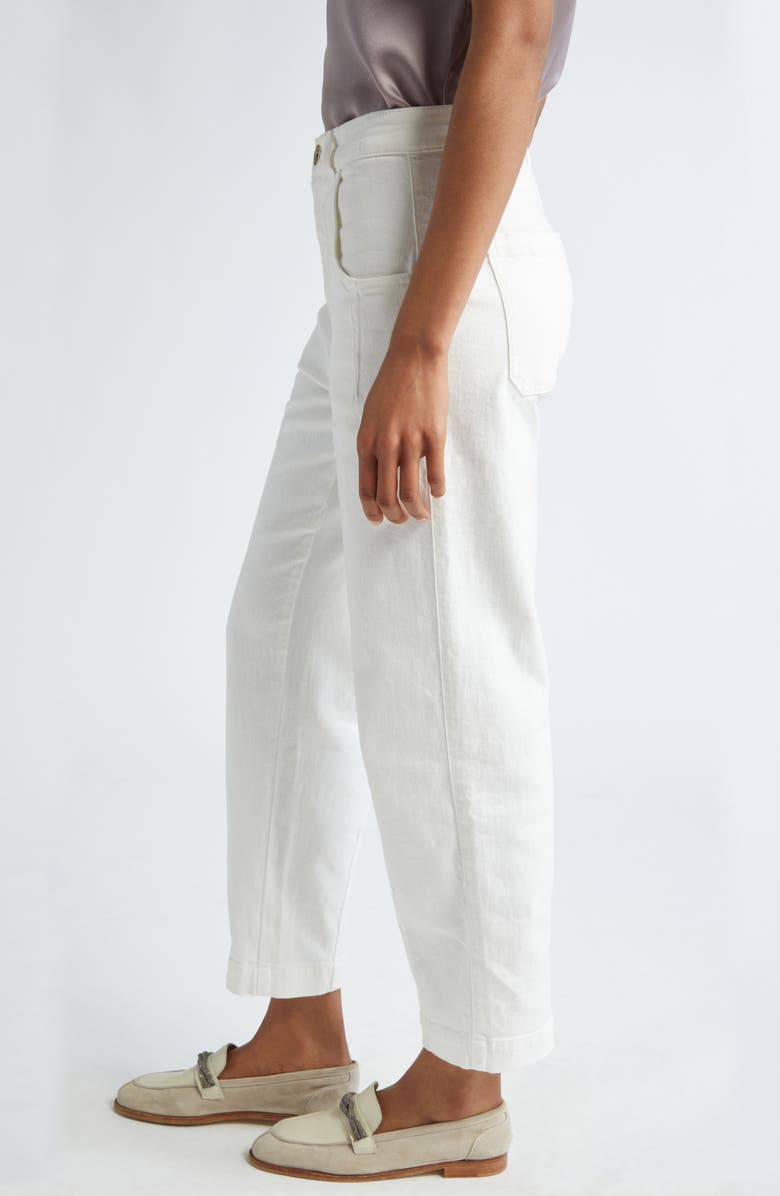 Eleventy Straight Leg Bull Pants, Alternate, color, White