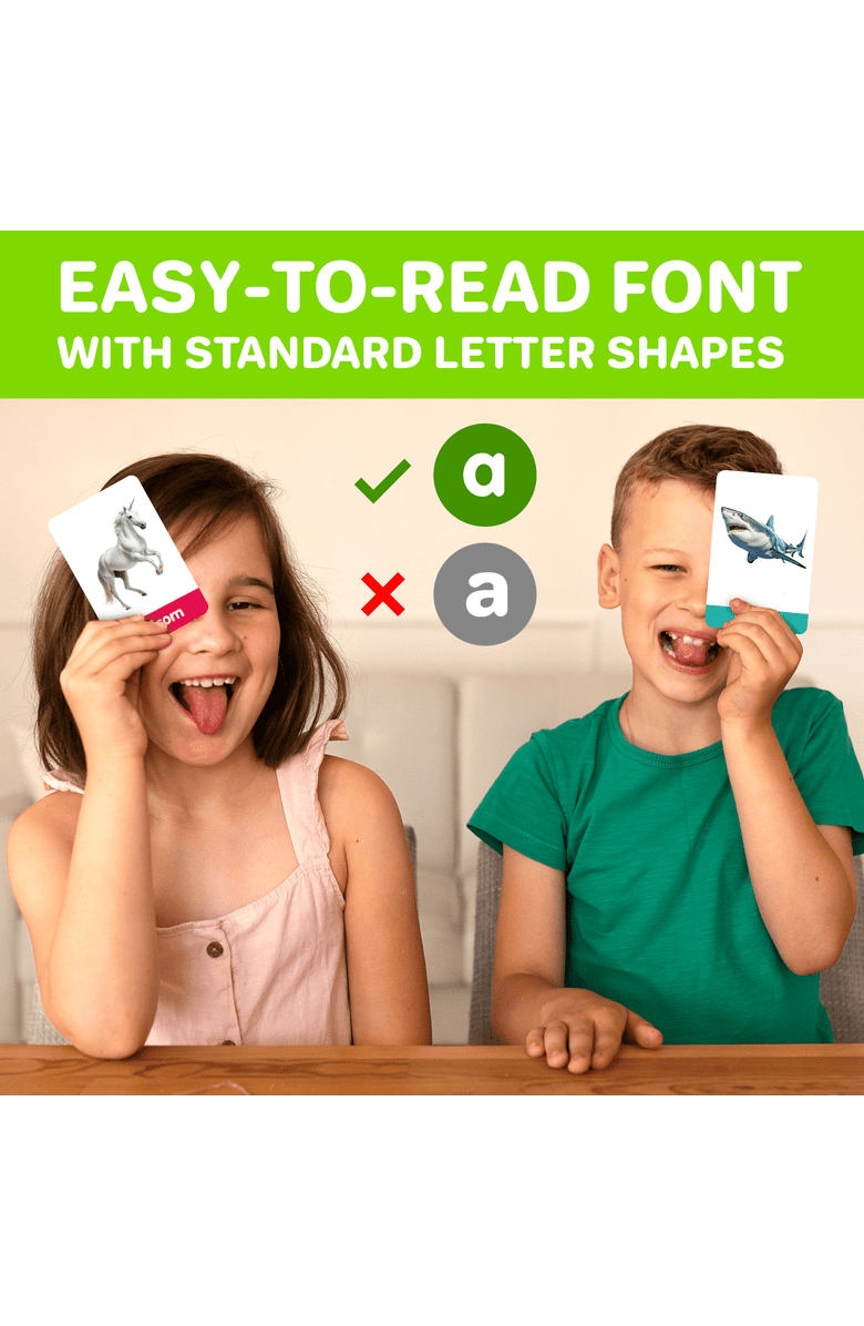 Quokka Sight Words and Learning Flash Cards for Kids, Alternate, color, Realistic 60 Pcs