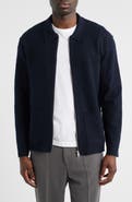 NN07 Jonas 6398 Boiled Merino Wool Zip Cardigan
