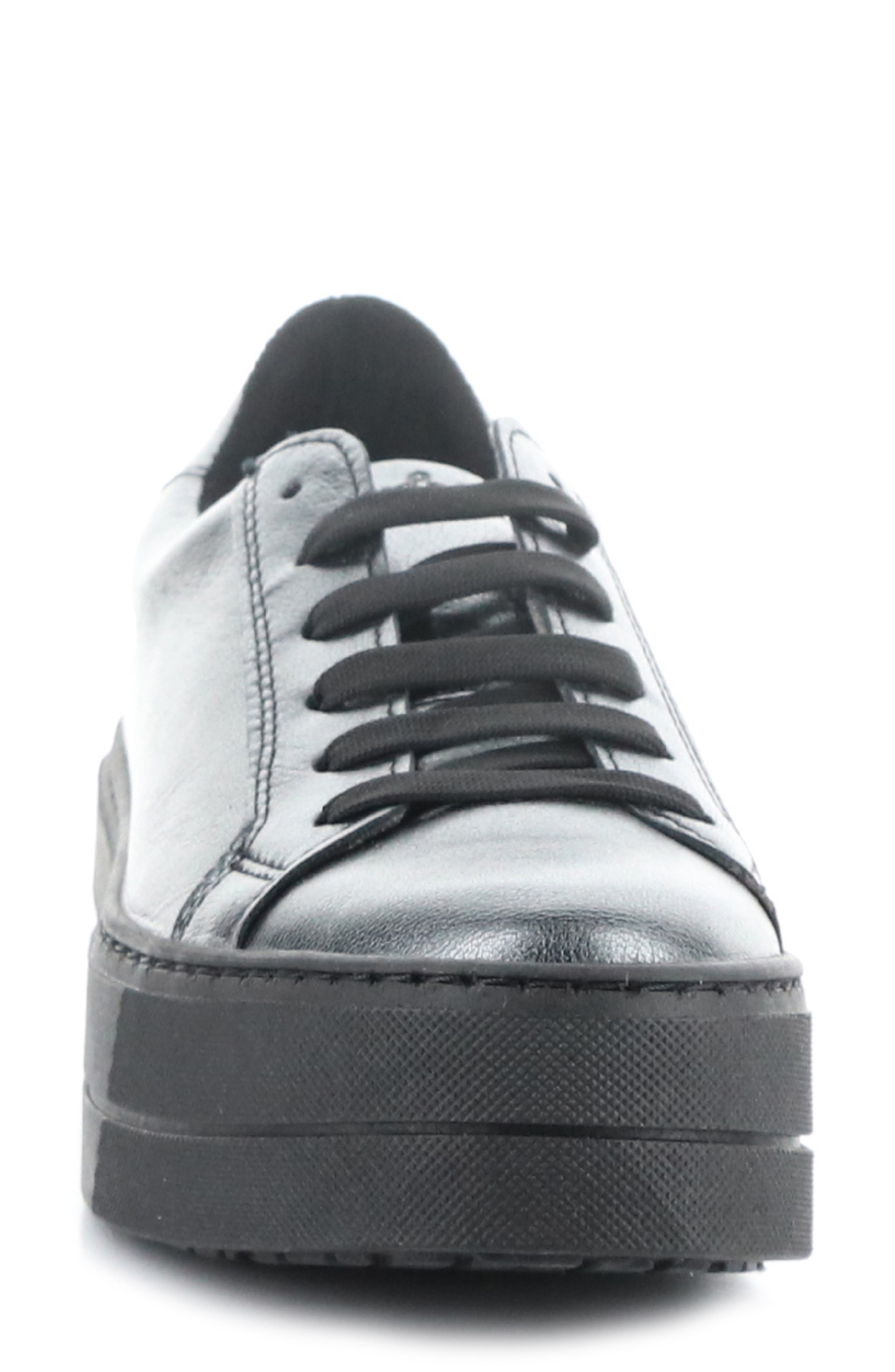 Bos. & Co. Maya Platform Sneaker, Alternate, color, Carbon Metallic Leather