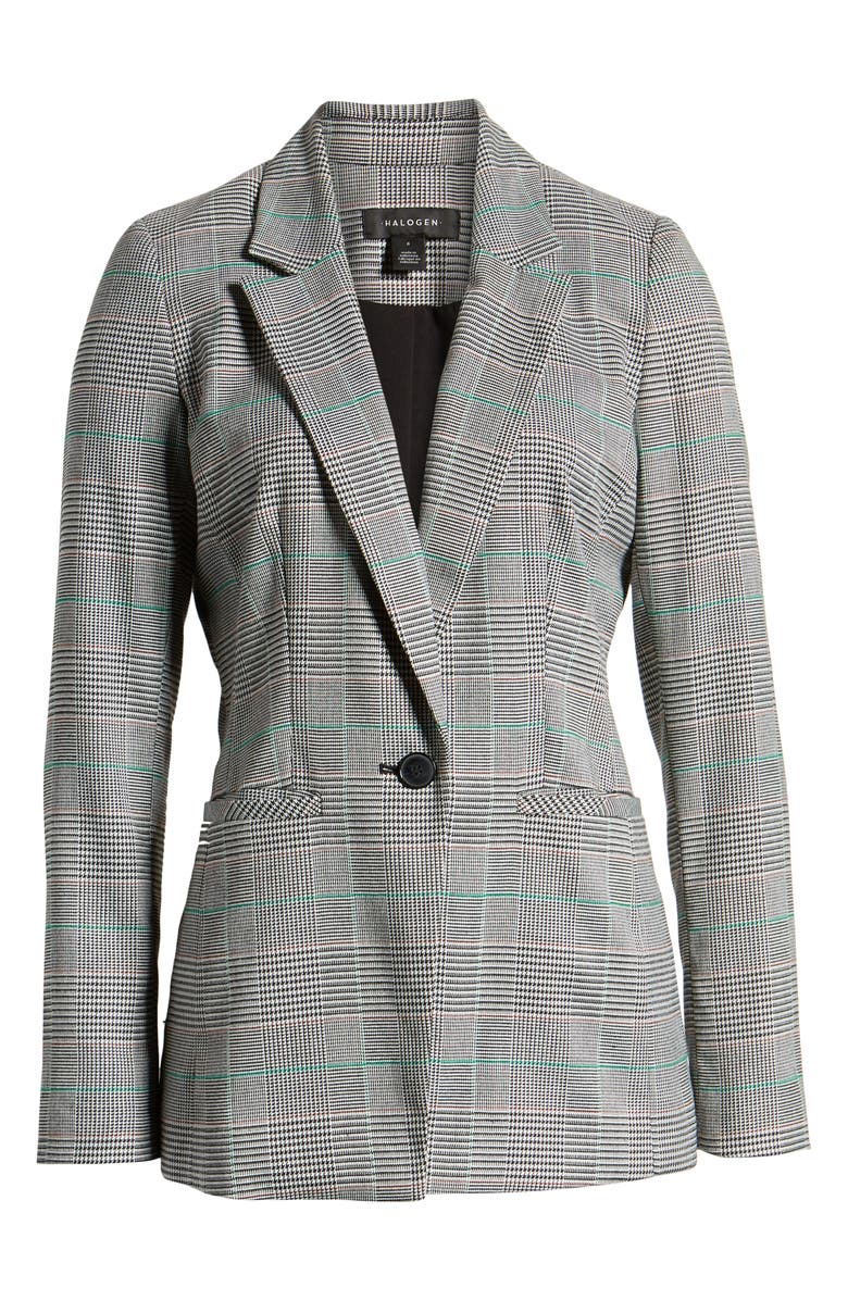 Halogen<sup>®</sup> Plaid Blazer, Alternate, color,