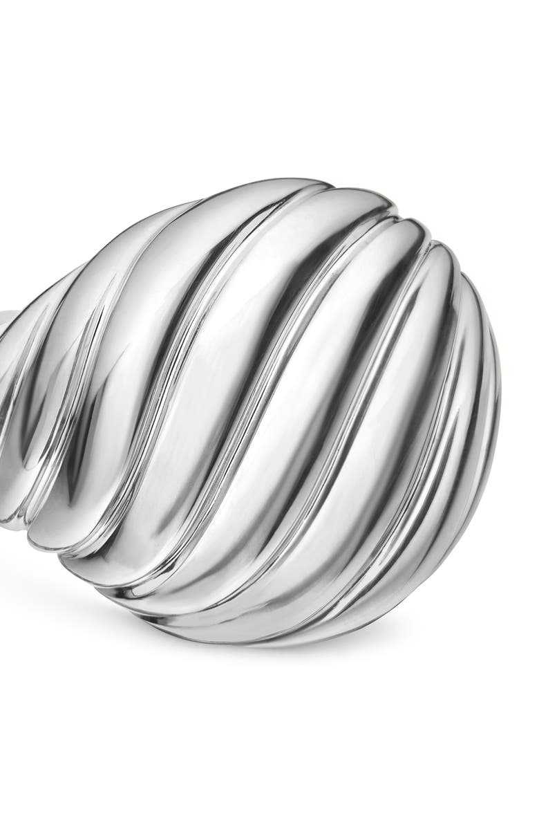 David Yurman Sculpted Cable Pinky Ring in Sterling Silver, Alternate, color, Sterling Silver