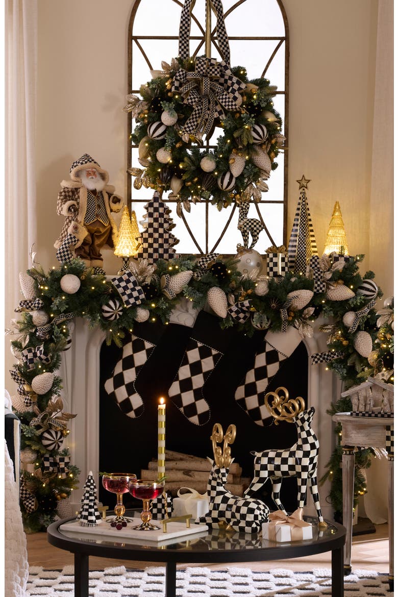 Courtly Noel Illuminated Garland, Alternate, color, COURTLY