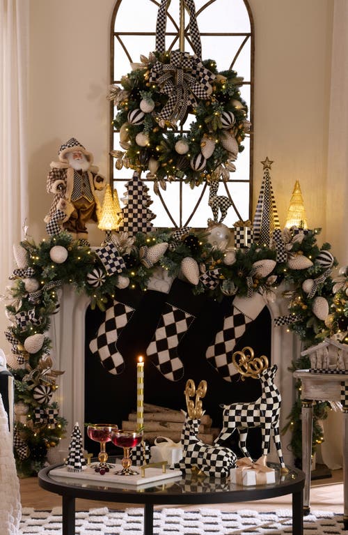 Mackenzie-childs Mackenzie Childs Courtly Noel Illuminated Garland In Green