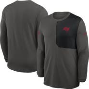 Nike Men's Nike Pewter Tampa Bay Buccaneers Sideline Coach UV Performance Long Sleeve T-Shirt