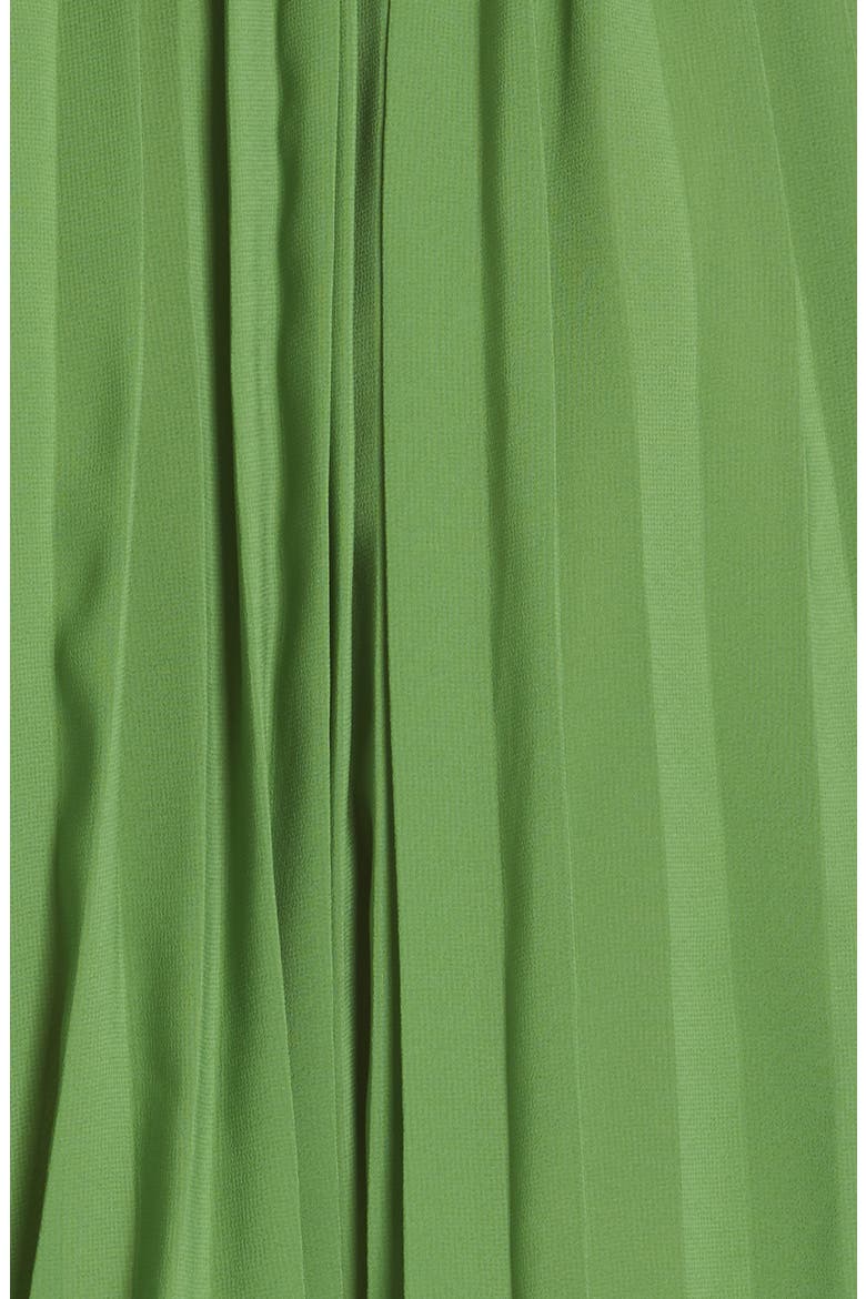 Mimi Pleated Ruffle Dress, Alternate, color, GRASS GREEN