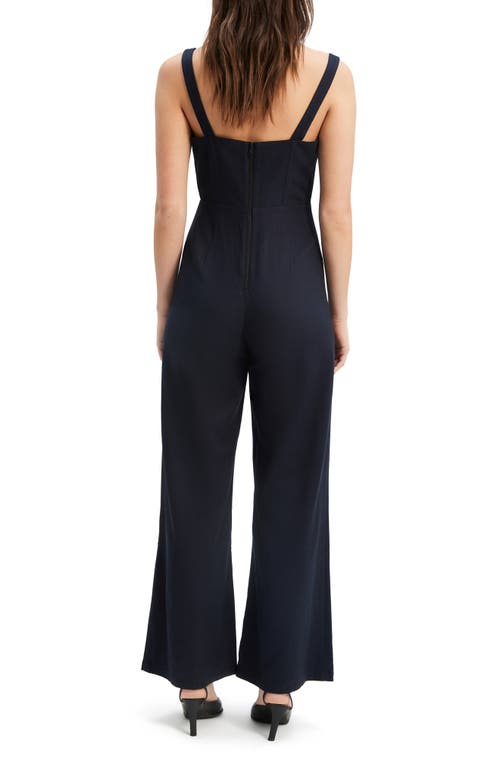 Bardot Baela Corset Jumpsuit In Navy