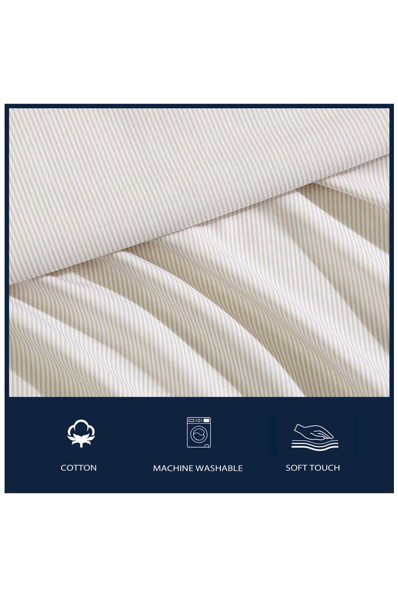 Penny 200-Thread Count Cotton Percale Sheet Set, Alternate, color, MEDIUM / DARK BROWN