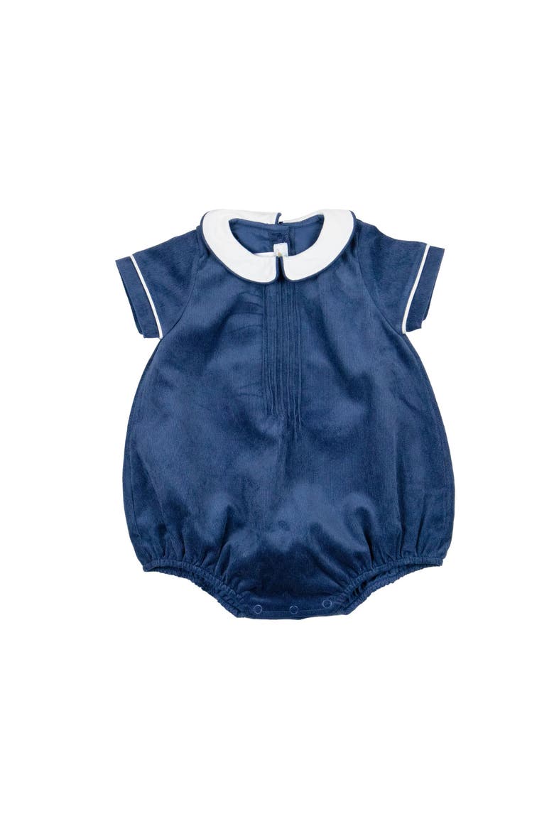 Cuclie Baby Baby Boy Blue Corduroy Bubble with Peter Pan Collar | Nordstrom