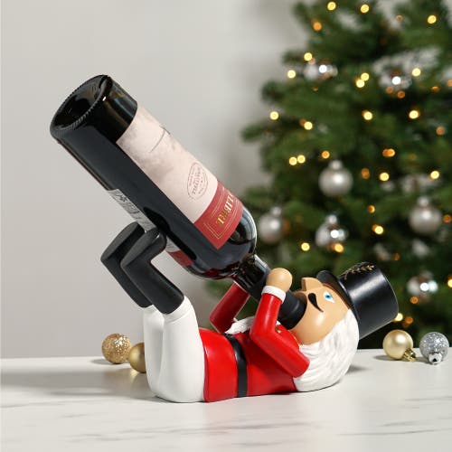 True Nutcracker Wine Bottle Holder In Red