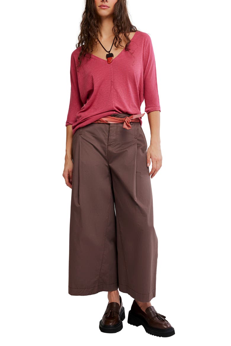 High Line T-Shirt, Alternate, color, DEEP CLARET