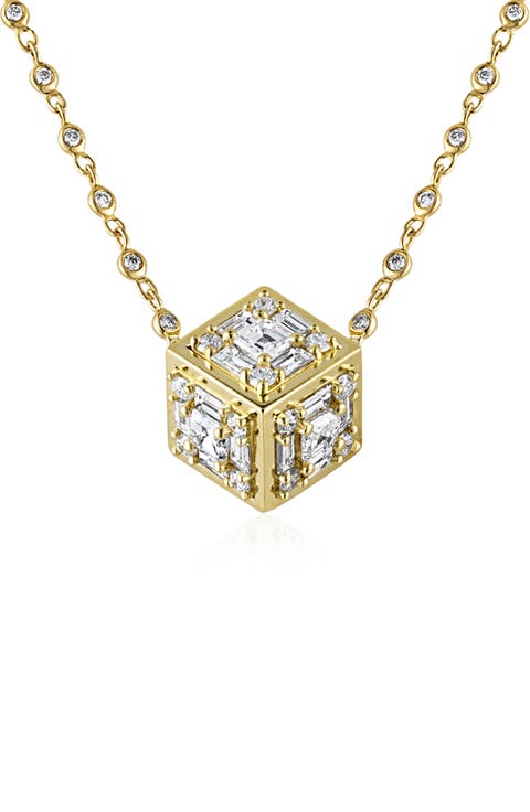 Clarity Dimensional Diamond Pendant Necklace
