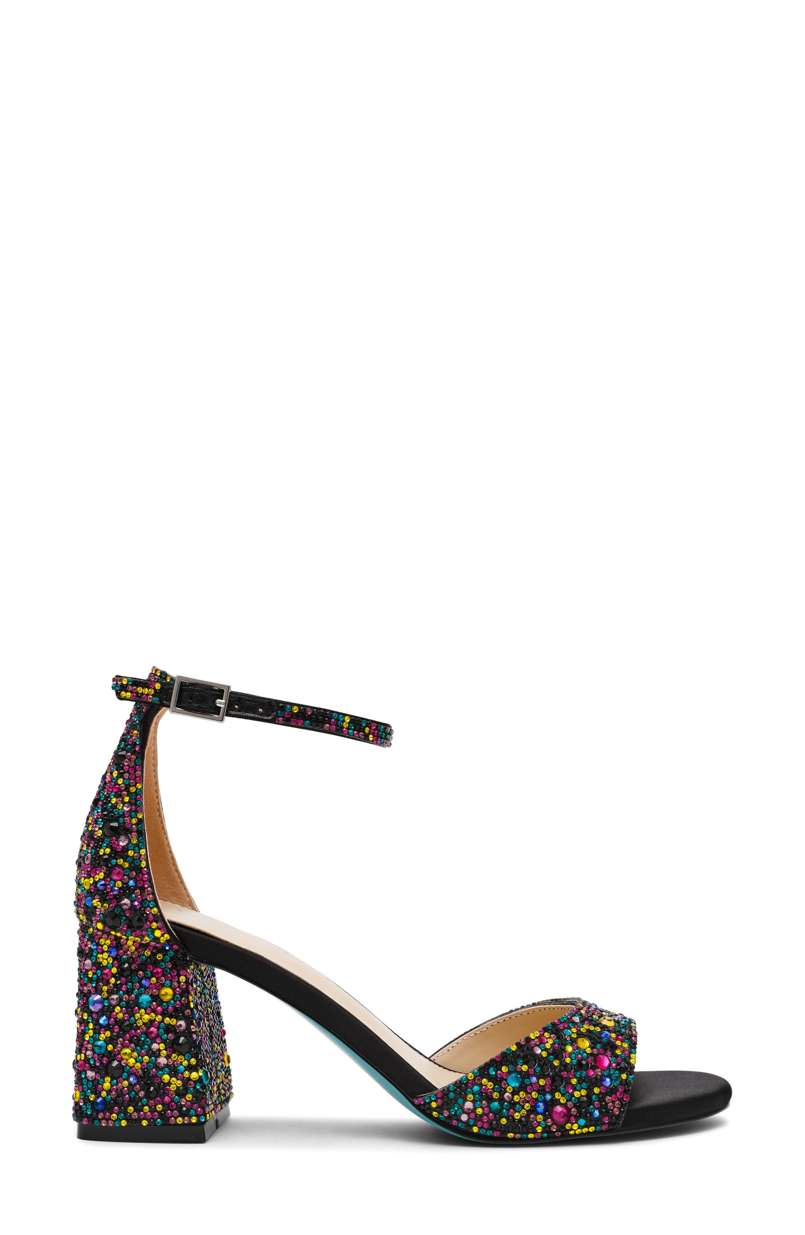 Betsey Johnson Kami Sandal, Alternate, color, Black Multi