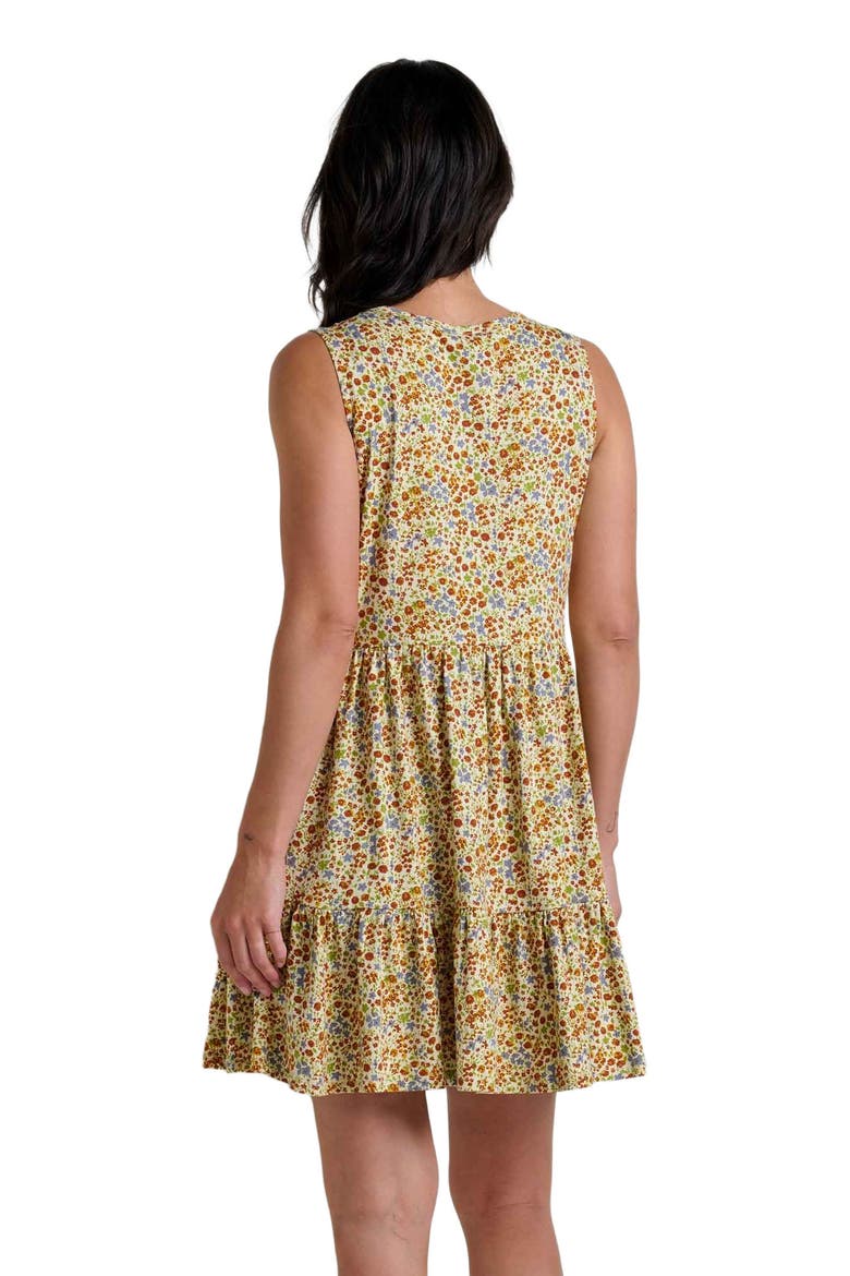 Marley Tiered Sleeveless Dress, Alternate, color, Cinnamon Ditsy Print